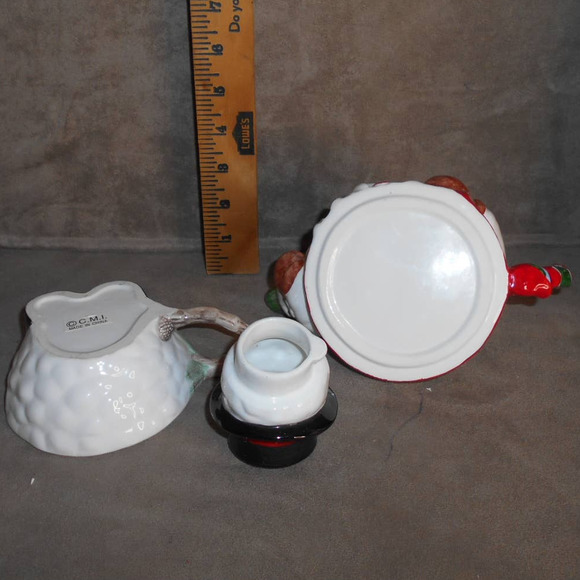 Chadwick-Miller Snowman Tea For One Ceramic Hand Painted 1997 Vintage #31663 - Picture 9 of 13